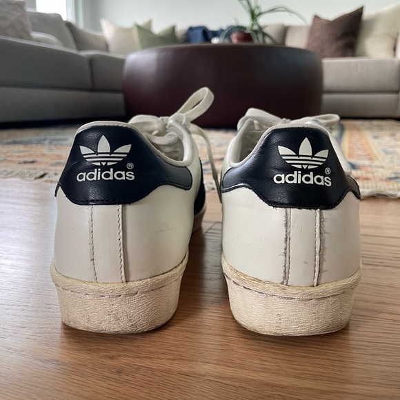 Adidas Superstar 80s DLX Sneaker - Vintage White & Black - 10.5 - Picture 9 of 14
